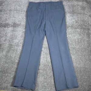 Vintage Levi's Action Slacks Men's 37x33 Blue Straight Leg‎ Trousers Dress Pants